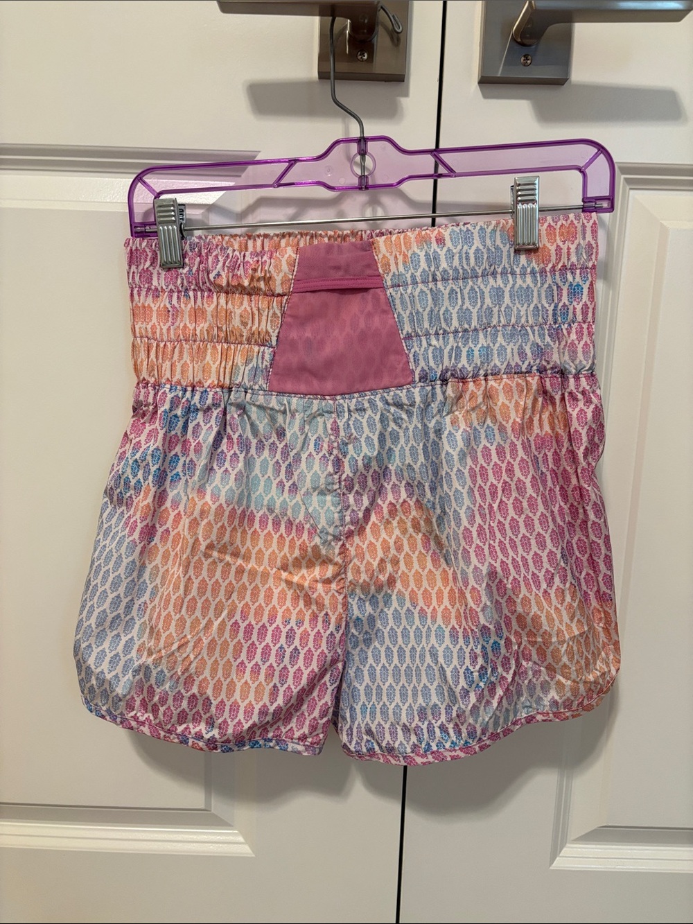 FP Movement by Free People Multicolor Pink Panel Athletic Shorts